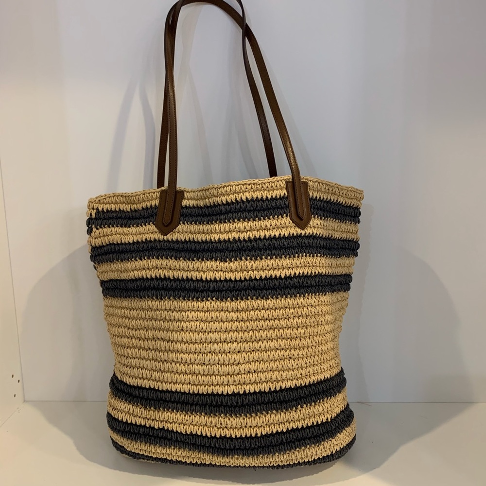J.Crew Straw bag